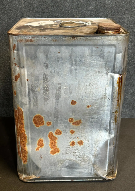 Gulf Transgear Lubricant 5 Gallon Square 1920s Motor Oil Can