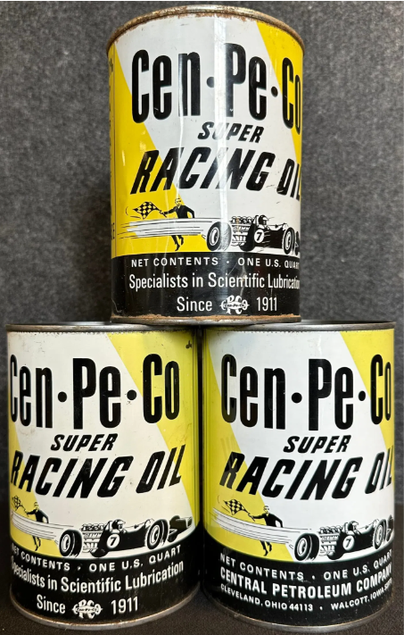 Cen-Pe-Co SST Super Racing Oil Cans