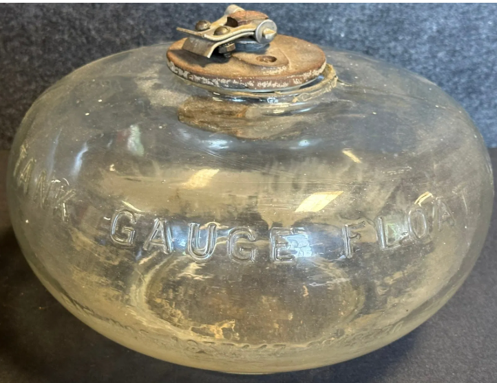 Tokheim Glass Embossed Tank Gauge Float Gas & Service Station Tanker Truck