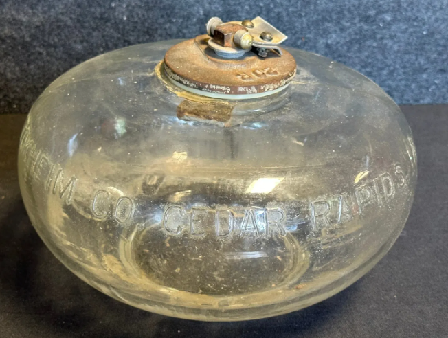 Tokheim Glass Embossed Tank Gauge Float Gas & Service Station Tanker Truck