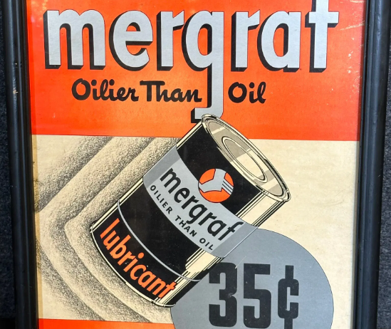 Mergraf Oilier Than Oil Double Sided Cardstock Detroit Advertising Pricer Sign