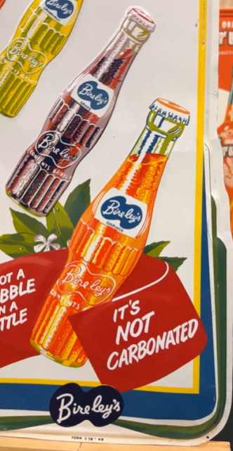 Enjoy Bire-ley’s Real Fruit Taste SST Embossed Sign