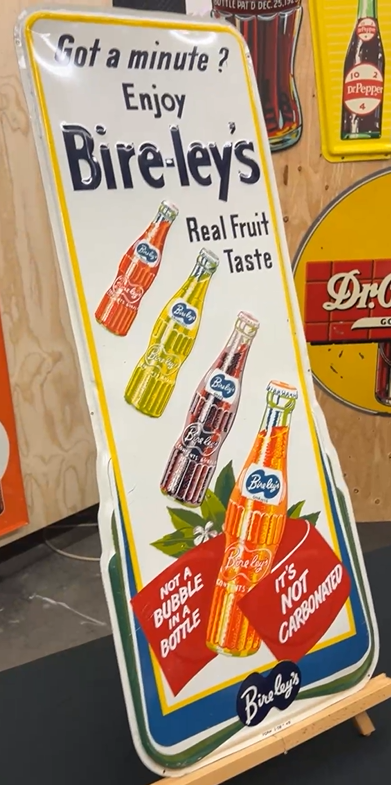 Enjoy Bire-ley’s Real Fruit Taste SST Embossed Sign