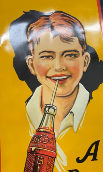 Big Boy a Real Drink SST Embossed Sign