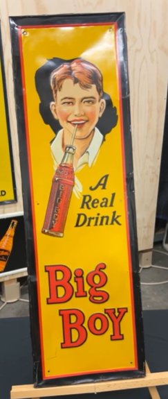 Big Boy a Real Drink SST Embossed Sign
