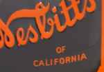 Nesbitt’s Orange Soda Pop Vertical Bottle SST Embossed Sign