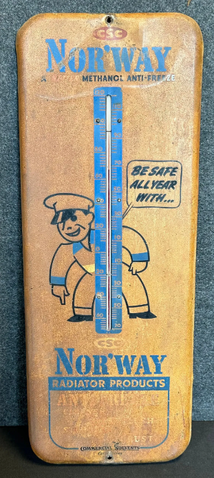 Nor’way Methanol Anti-Freeze Painted Metal SST Thermometer