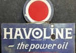 Havoline The Power Oil Indian Refining Co. DSP 1920s Flange Sign