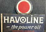 Havoline The Power Oil Indian Refining Co. DSP 1920s Flange Sign
