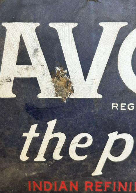 Havoline The Power Oil Indian Refining Co. DSP 1920s Flange Sign