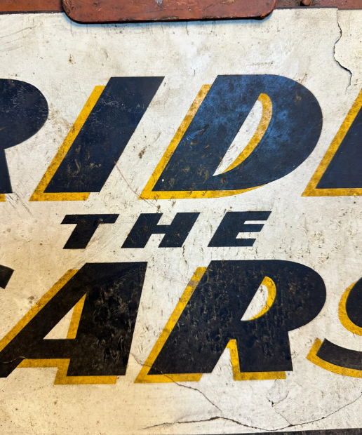 Ride The Cars Read “The Peoples Bank” Car Cards Advertising Sign