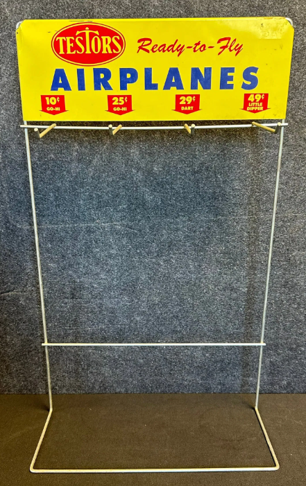 Testors Airplanes Ready To Fly SST Store Display Rack