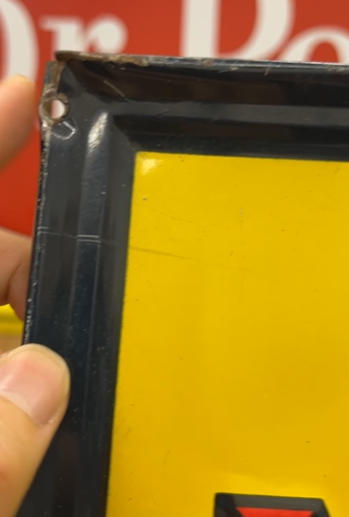 Drink Nehi Ice Cold SST Embossed Sign with Bottle