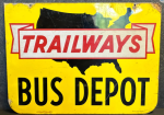 Trailways Bus Depot DST Sign