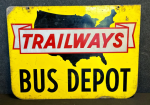Trailways Bus Depot DST Sign
