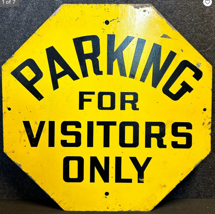 Parking For Visitors Only SST from Packard Plant in Detroit