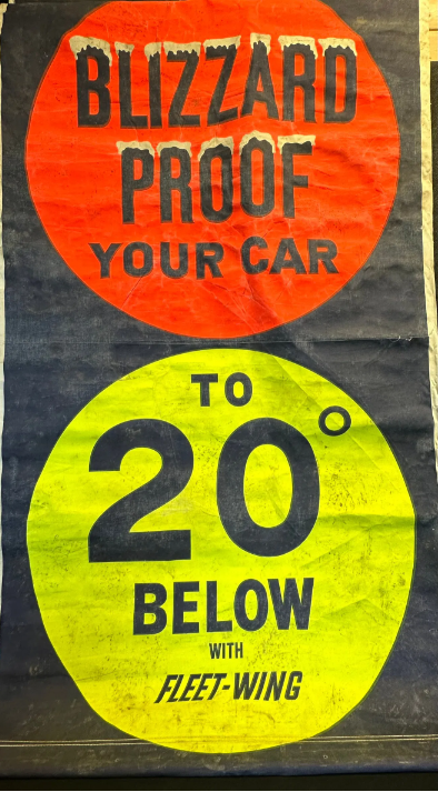 Blizzard Proof Your Car To 20 Below with Fleet Wing Advertising Canvas Banner