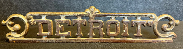 1900s DETROIT Cast Iron Cash Register Scale Topper