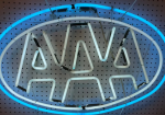 AAA Michigan Window Neon Advertising Sign