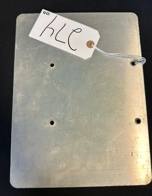 Warning Petroleum Pipe Line DX Mid Continent Co Single Sided Painted Aluminum Sign