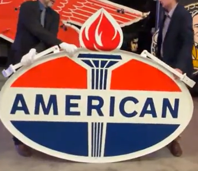 American Gasoline DSP Service Station Sign