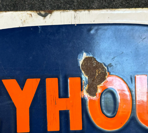 Greyhound Lines DSP Hanging Bus Depot Sign