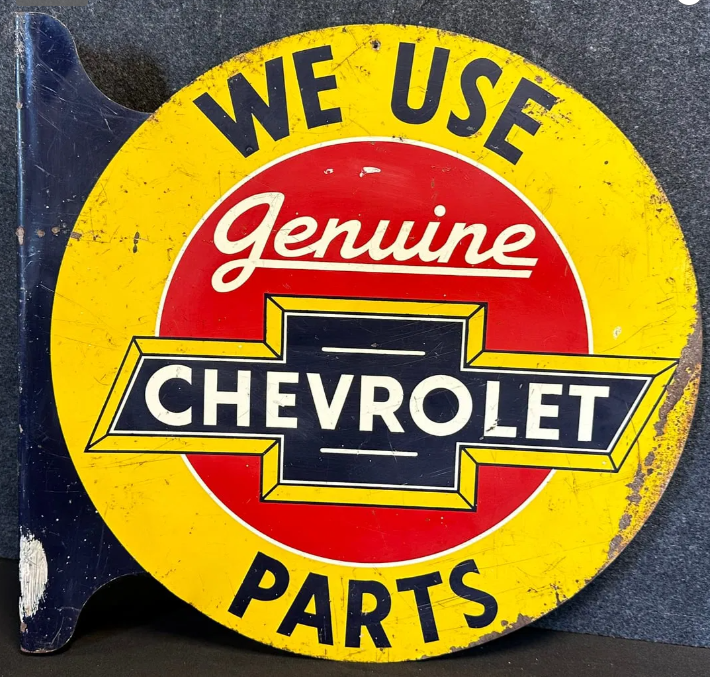 Chevrolet Genuine Parts DST Dealer Flange Sign