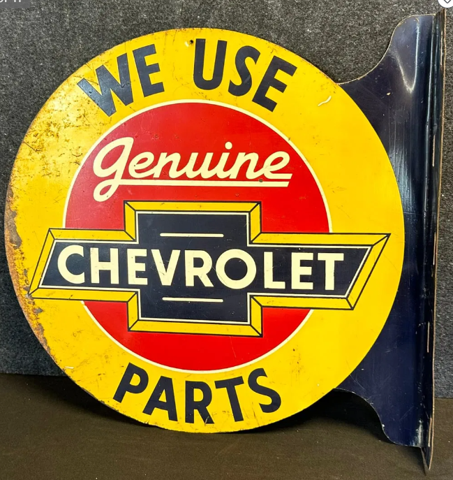 Chevrolet Genuine Parts DST Dealer Flange Sign