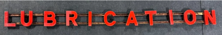 Conoco 10′ Porcelain Lubrication Channeled Service Station Sign