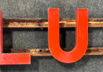 Conoco 10′ Porcelain Lubrication Channeled Service Station Sign