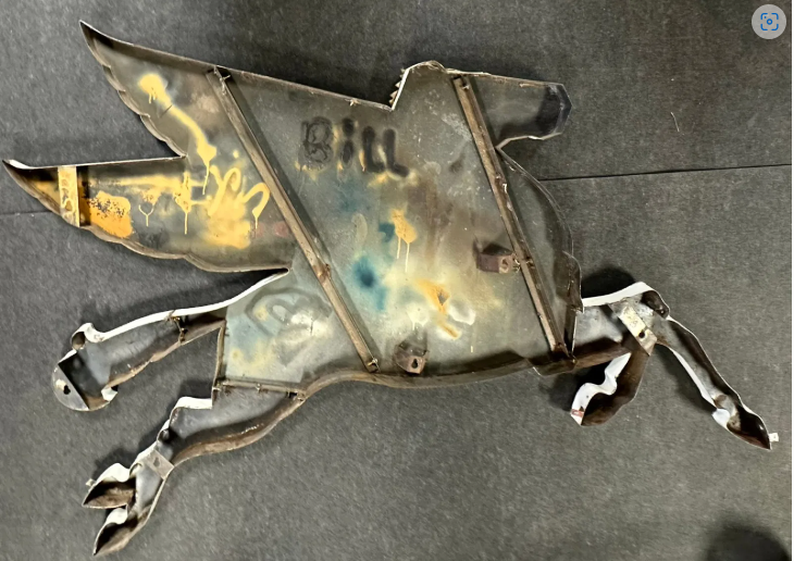 1957 Mobil Pegasus Cookie Cutter SSP 8′ Service Station Sign