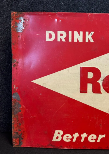 Royal Crown Cola SST Embossed Soda Pop Sign