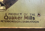 1924 Quaker Mills Oats Cardboard Easel Back Advertising General Store Sign with Attached Document