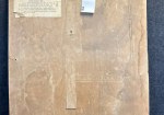 1924 Quaker Mills Oats Cardboard Easel Back Advertising General Store Sign with Attached Document