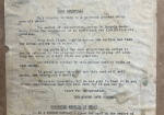 1924 Quaker Mills Oats Cardboard Easel Back Advertising General Store Sign with Attached Document