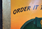 Ballantine Ale Cardboard Beer Bar Sign
