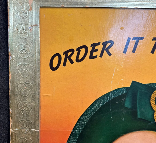 Ballantine Ale Cardboard Beer Bar Sign