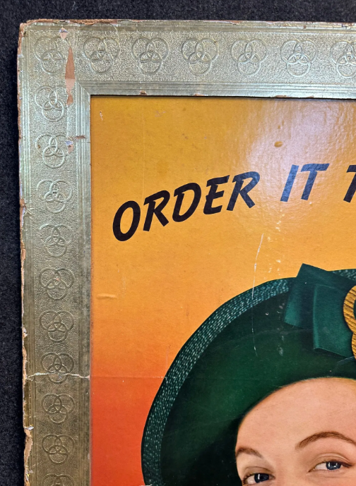 Ballantine Ale Cardboard Beer Bar Sign