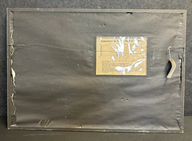 Lucky Strike Cardboard Framed Cigarette Sign