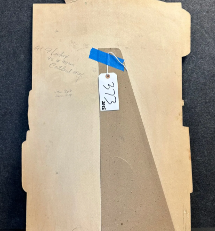 Vitalis Cardboard Easel Back Barber Shop Advertising Hair Tonic Sign