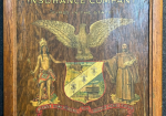 Hawkeye Insurance Company Des Moines Iowa Painted Wood Sign