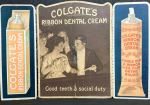 Colgate’s Ribbon Dental Cream Cardboard Tri Fold Sign