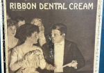 Colgate’s Ribbon Dental Cream Cardboard Tri Fold Sign