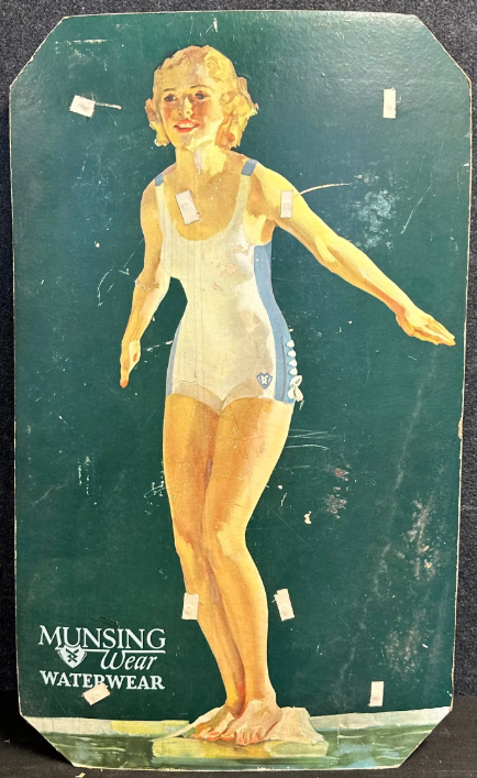 Munsingwear Waterwear Thick Card Stock General Store Sign