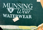 Munsingwear Waterwear Thick Card Stock General Store Sign