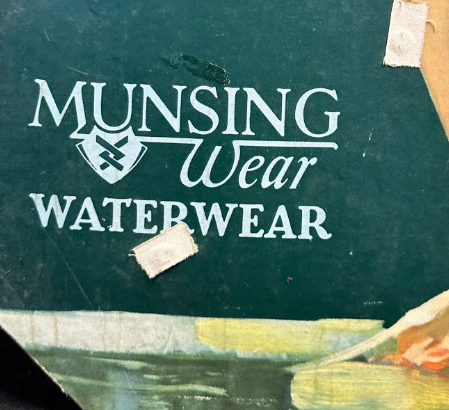 Munsingwear Waterwear Thick Card Stock General Store Sign