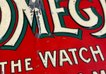 Omega The Watch of Matchless Merits SST Embossed Jewelry Sign