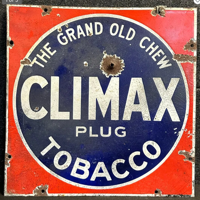 Climax Plug Tobacco SSP Sign