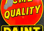 Acme Quality Paint DST Die Cut Hanging Sign