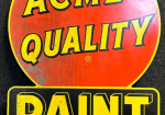Acme Quality Paint DST Die Cut Hanging Sign